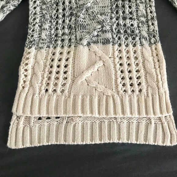 Cable Knit Color Block Sweater - Picture 6 of 9